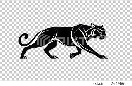 Majestic Black Panther: A Stylized Graphic Design Majestic Black Panther: A Stylized Graphic Design 126496693