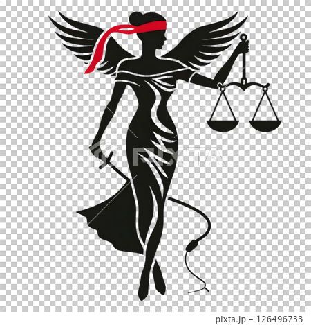 The Blindfolded Lady Justice: A Symbol of Impartial Judgment 126496733