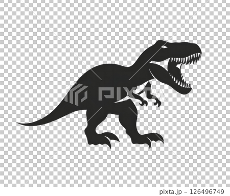 Tyrannosaurus Rex Silhouette: A Prehistoric Predator Tyrannosaurus Rex Silhouette: A Prehistoric Predator 126496749