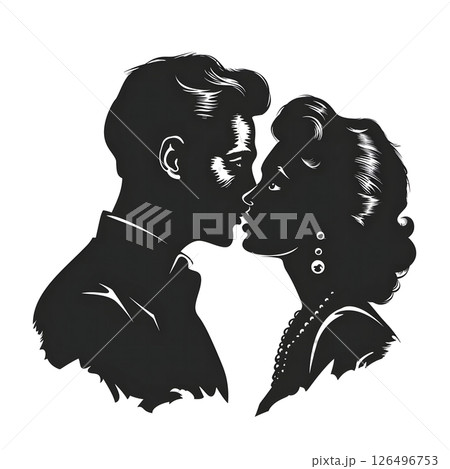 Silhouette of a Passionate Kiss: A Vintage Romance 126496753
