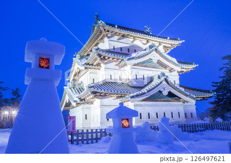 弘前城 雪まつり 弘前城 雪まつり 126497621