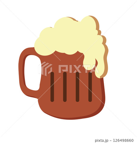 Beer mug with foam. Vector Beer mug with foam. Vector 126498660