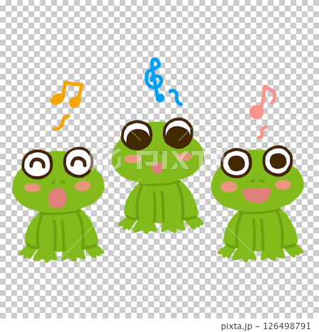 歌を歌うカエル 歌を歌うカエル 126498791