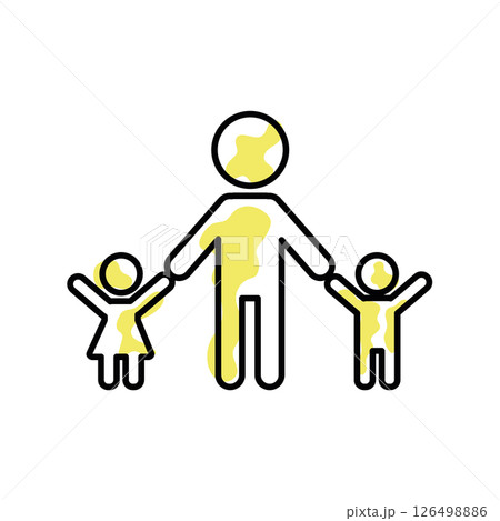 Father with children icon. Vector 126498886