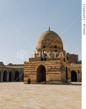 Mosque of Ibn Tulun in the Cairo, Egypt	 126500521