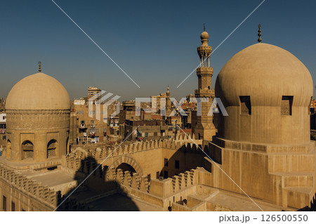 Mosque of Ibn Tulun in the Cairo, Egypt	 126500550