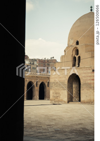 Mosque of Ibn Tulun in the Cairo, Egypt	 126500666