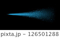 A Soft Blue Light Beam Interspersed with Particles Set Against a Dark Background, Creating Depth and Atmosphere 126501288