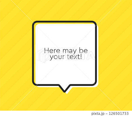 Speech bubble. Space for quote text, frame message Speech bubble. Space for quote text, frame message 126501733