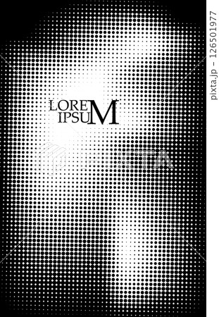 Halftone dot background. hand drawing. Not AI, Vector illustration. 126501977