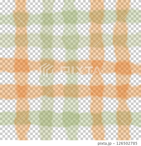 Orange Sage Green Plaid Gingham Check Hand Drawn Background Pattern Overlay Orange Sage Green Plaid Gingham Check Hand Drawn Background Pattern Overlay 126502785