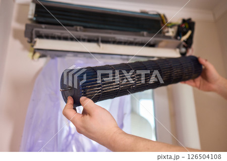 Air Conditioning Maintenance Proper Cleaning of the Filter for Optimal Performance and Comfort Air Conditioning Maintenance Proper Cleaning of the Filter for Optimal Performance and Comfort 126504108
