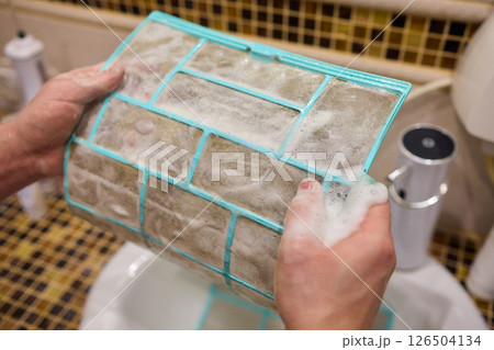 Cleaning an Air Filter A Vital Process for Improved Air Quality in Your Home Environment Cleaning an Air Filter A Vital Process for Improved Air Quality in Your Home Environment 126504134