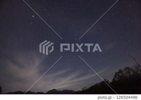 野辺山の夜景と北斗七星 126504496