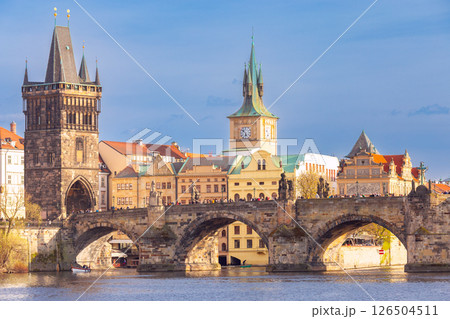 Charles Bridge in Prague, Czech Republic 126504511