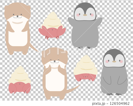 Sea creatures set 126504962