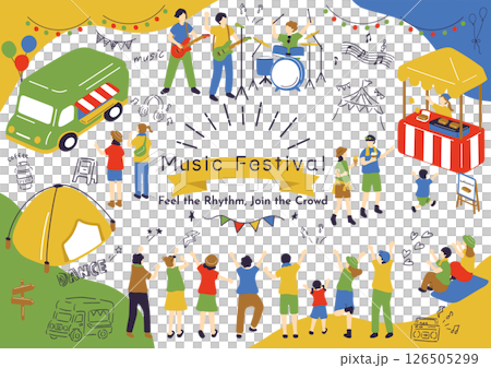 享受音樂節的人們 126505299