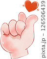 Mini heart drawing  126506439