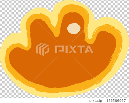 一個簡單的奶油麵包的插圖 126506967