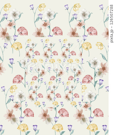 Creative Hand Drawn Floral and Scrollwork Pattern Illustrations Creative Hand Drawn Floral and Scrollwork Pattern Illustrations 126507288
