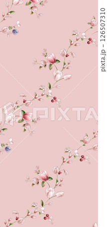 Creative Hand Drawn Floral and Scrollwork Pattern Illustrations 126507310