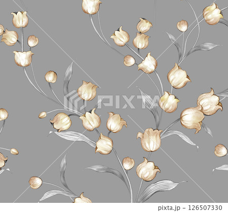 Creative Hand Drawn Floral and Scrollwork Pattern Illustrations Creative Hand Drawn Floral and Scrollwork Pattern Illustrations 126507330