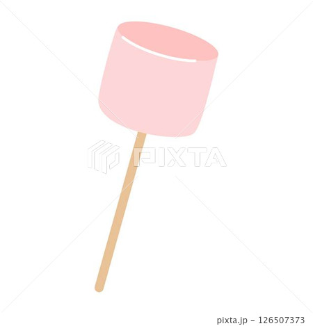 Roasting marshmallow on a stick 126507373
