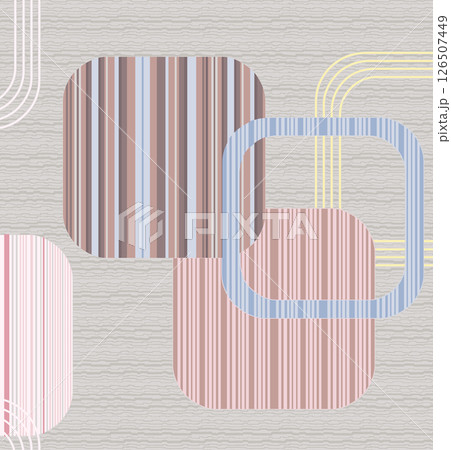 Elegant Hand Painted Curly Flower Motif Art Compositions Elegant Hand Painted Curly Flower Motif Art Compositions 126507449