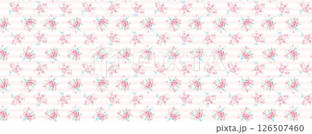 Elegant Hand Painted Curly Flower Motif Art Compositions 126507460