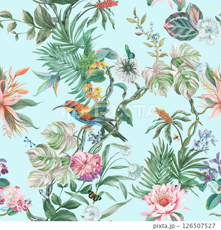 Whimsical Handmade Scroll Floral Design Sketch Graphics 126507527