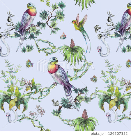 Whimsical Handmade Scroll Floral Design Sketch Graphics 126507532