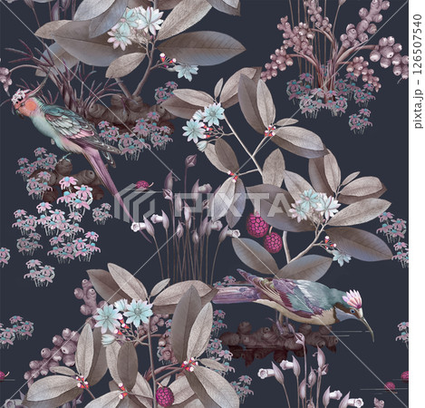 Whimsical Handmade Scroll Floral Design Sketch Graphics Whimsical Handmade Scroll Floral Design Sketch Graphics 126507540