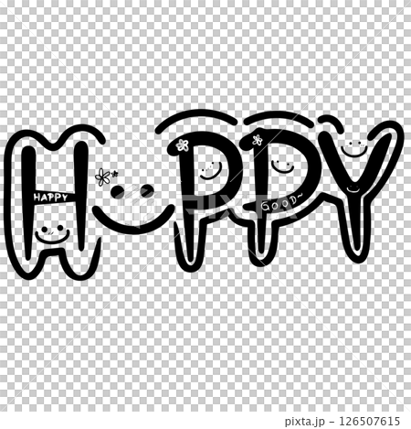 Cute outline design tattoo Cute outline design tattoo 126507615