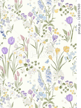 Unique Hand Illustrated Curly Floral and Scroll Motif Works Unique Hand Illustrated Curly Floral and Scroll Motif Works 126507680