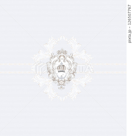 Exquisite Hand Rendered Flower Scroll Pattern Creations 126507767