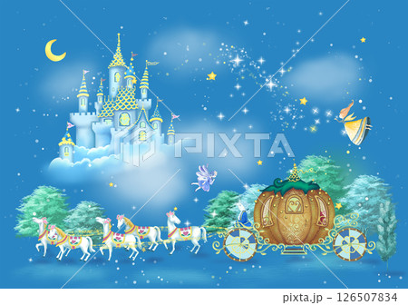 Exquisite Hand Rendered Flower Scroll Pattern Creations 126507834