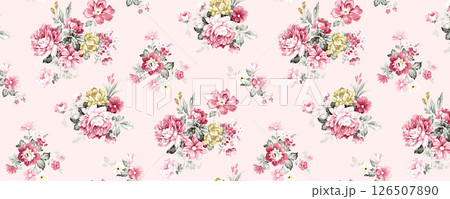 Artistic Hand Crafted Floral Curly Design Illustration Pieces Artistic Hand Crafted Floral Curly Design Illustration Pieces 126507890