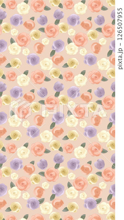 Artistic Hand Crafted Floral Curly Design Illustration Pieces 126507955