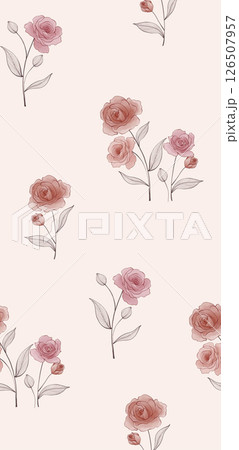Artistic Hand Crafted Floral Curly Design Illustration Pieces Artistic Hand Crafted Floral Curly Design Illustration Pieces 126507957