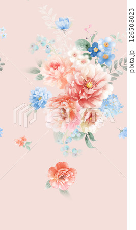 Stunning Vintage-Inspired Floral Scrollwork Art Drawings 126508023