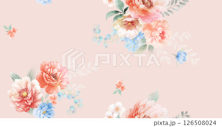 Stunning Vintage-Inspired Floral Scrollwork Art Drawings 126508024