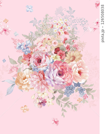 Stunning Vintage-Inspired Floral Scrollwork Art Drawings 126508038