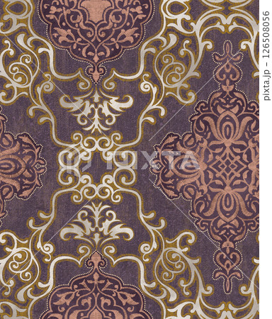 Stunning Vintage-Inspired Floral Scrollwork Art Drawings 126508056