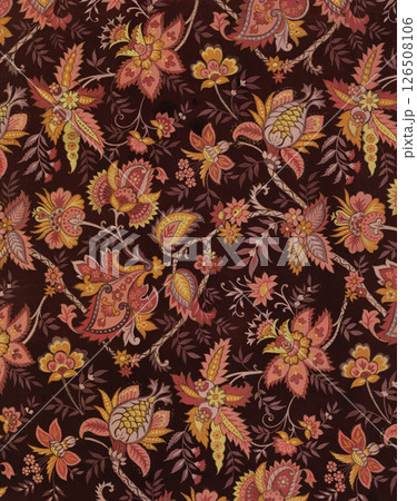 Captivating Botanical Scroll and Floral Motif Artworks 126508106