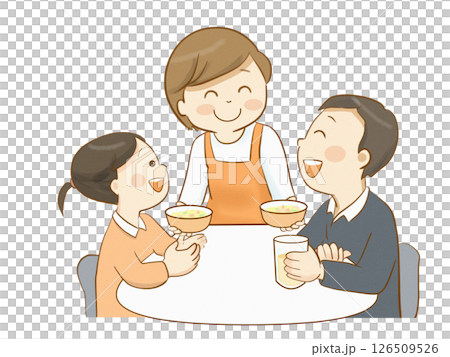 家族団らん　幸せな時間 126509526