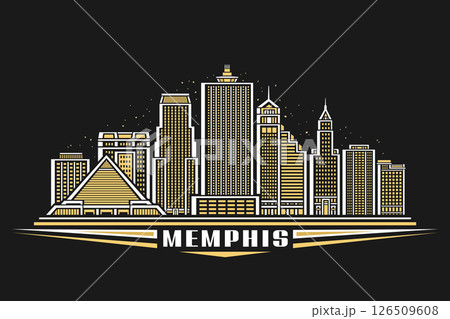 Vector illustration of Memphis 126509608