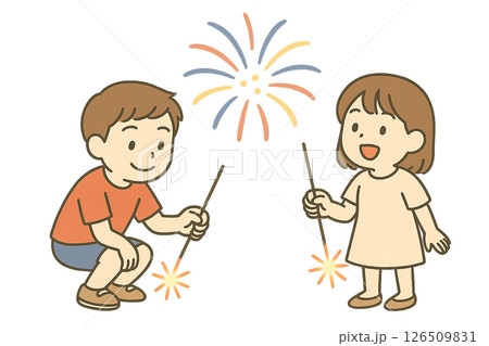 花火のイラスト素材 花火のイラスト素材 126509831