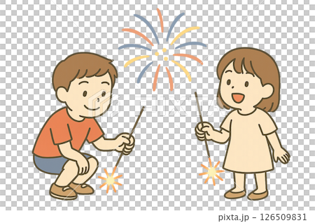 花火のイラスト素材 花火のイラスト素材 126509831