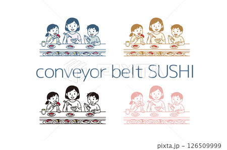 家族で回転寿司を食べに来たよ 家族で回転寿司を食べに来たよ 126509999