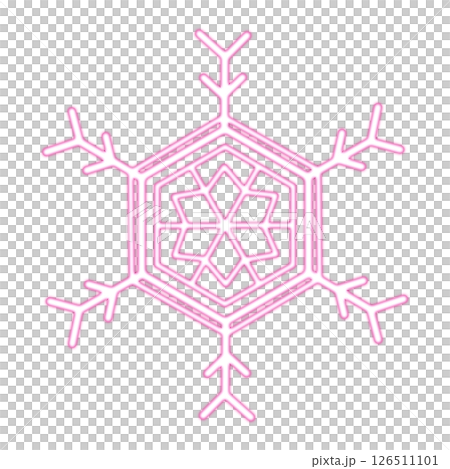 粉紅色花朵狀雪花 126511101